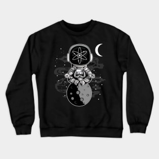 Astronaut Cosmos Crypto ATOM Coin To The Moon Crypto Token Cryptocurrency Wallet Birthday Gift For Men Women Kids Crewneck Sweatshirt